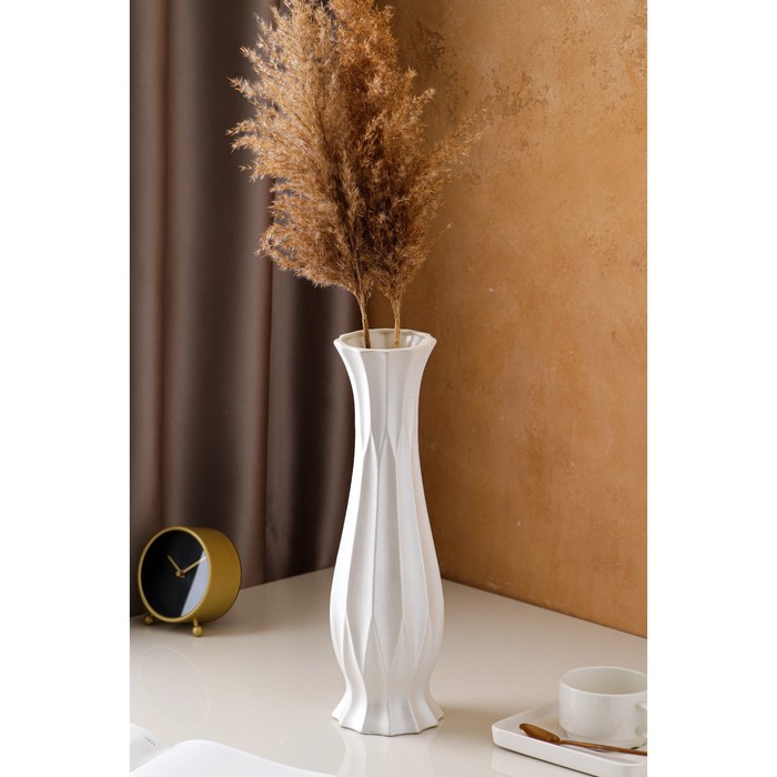 Ваза настольная "Кристалл", белая, керамика, 40 см
Ваза настольная "Кристалл", белая, керамика, 40 см