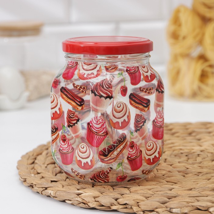 Банка для сыпучих продуктов «Кексики», 650 мл
Банка для сыпучих продуктов «Кексики», 650 мл