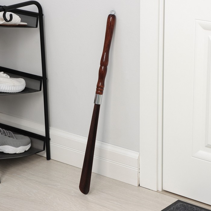 Рожок для обуви металл с деревянной ручкой, 60 см, толщина 1,5 мм,
Рожок для обуви металл с деревянной ручкой, 60 см, толщина 1,5 мм,