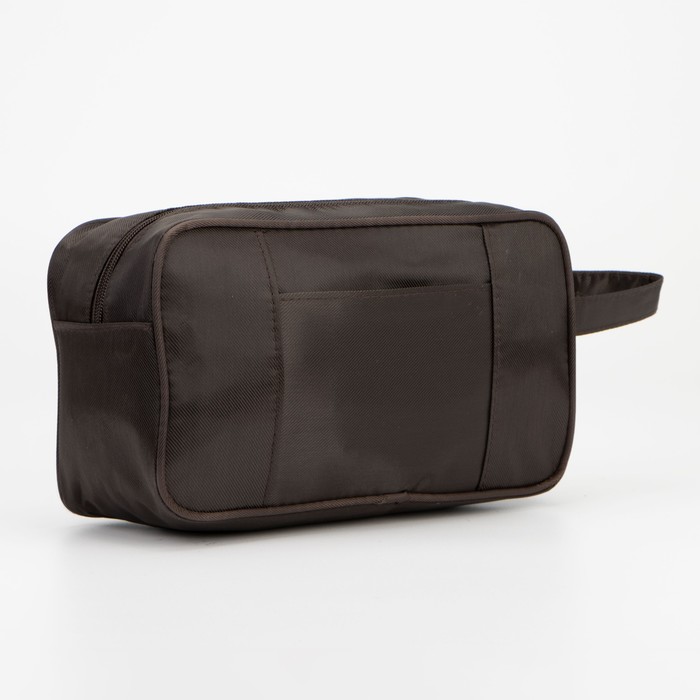 Косметичка на молнии, наружный карман, цвет коричневый
Косметичка на молнии, наружный карман, цвет коричневый