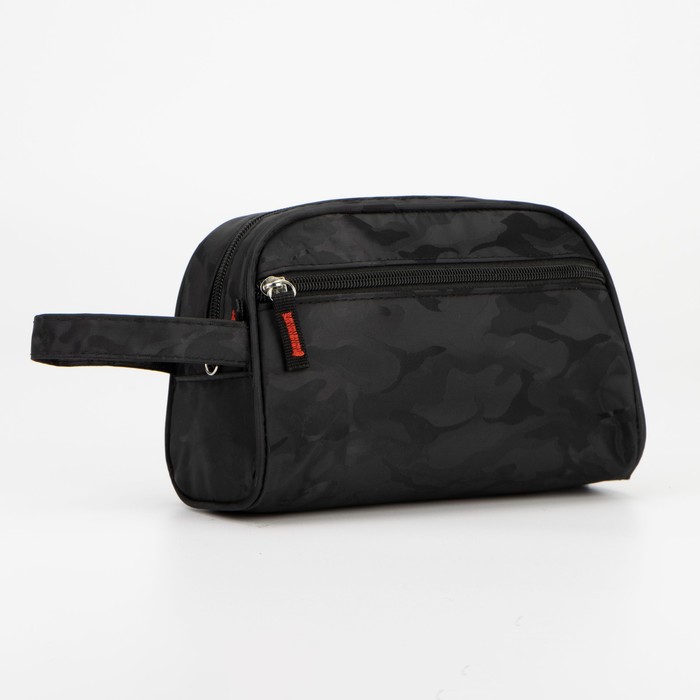 Косметичка на молнии, наружный карман, цвет чёрный
Косметичка на молнии, наружный карман, цвет чёрный
