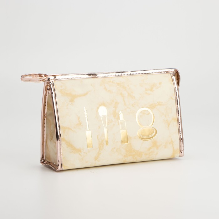 Косметичка на молнии, цвет бежевый
Косметичка на молнии, цвет бежевый