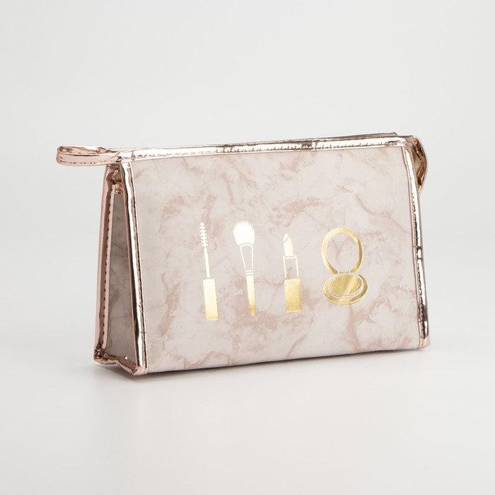 Косметичка на молнии, цвет коричневый
Косметичка на молнии, цвет коричневый