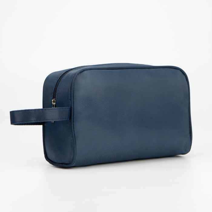 фото Косметичка дор l-74 классика, 25*9*14, отд на молнии, н/карман, синий
