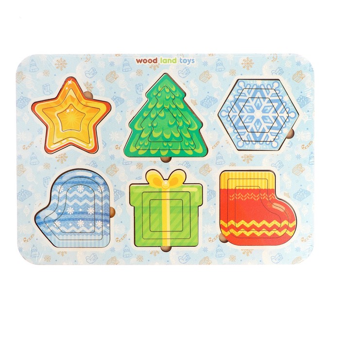 Развивающая игра Монтессори «Новогодние фигуры»
Развивающая игра Монтессори «Новогодние фигуры»