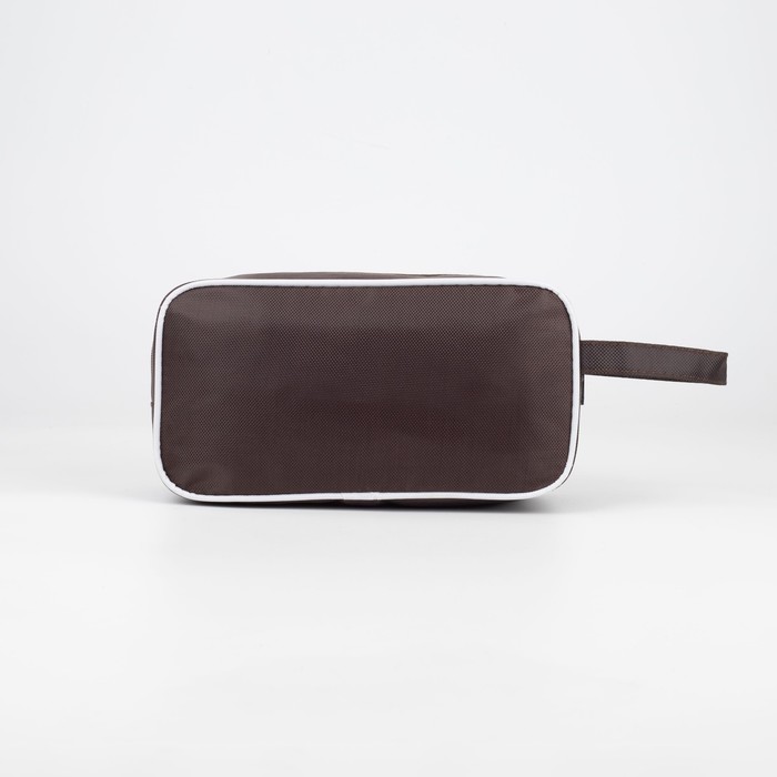 фото Косметичка на молнии, цвет коричневый