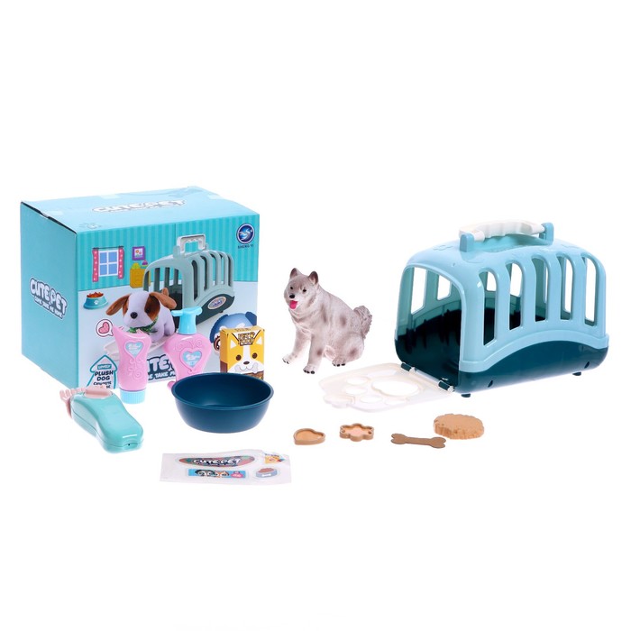 фото Игровой набор "любимый питомец" в переноске, с аксессуарами, микс