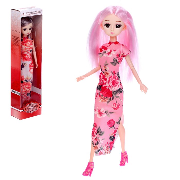 Кукла шарнирная «Элина» в платье, МИКС
Кукла шарнирная «Элина» в платье, МИКС