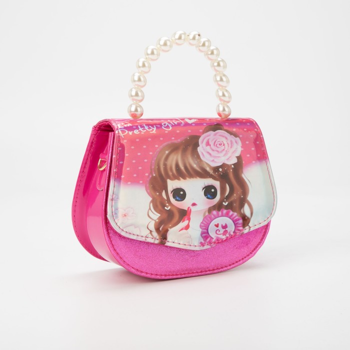 Сумка детская на магните, цвет малиновый 
Сумка детская на магните, цвет малиновый