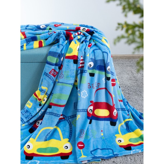 Плед Multicolor race, размер 150х200 см, цвет голубой 
Плед Multicolor race, размер 150х200 см, цвет голубой