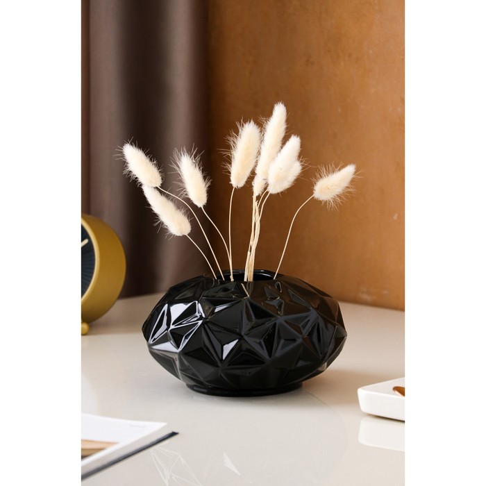 Ваза керамическая "Латина", настольная, чёрная, 10 см
Ваза керамическая "Латина", настольная, чёрная, 10 см