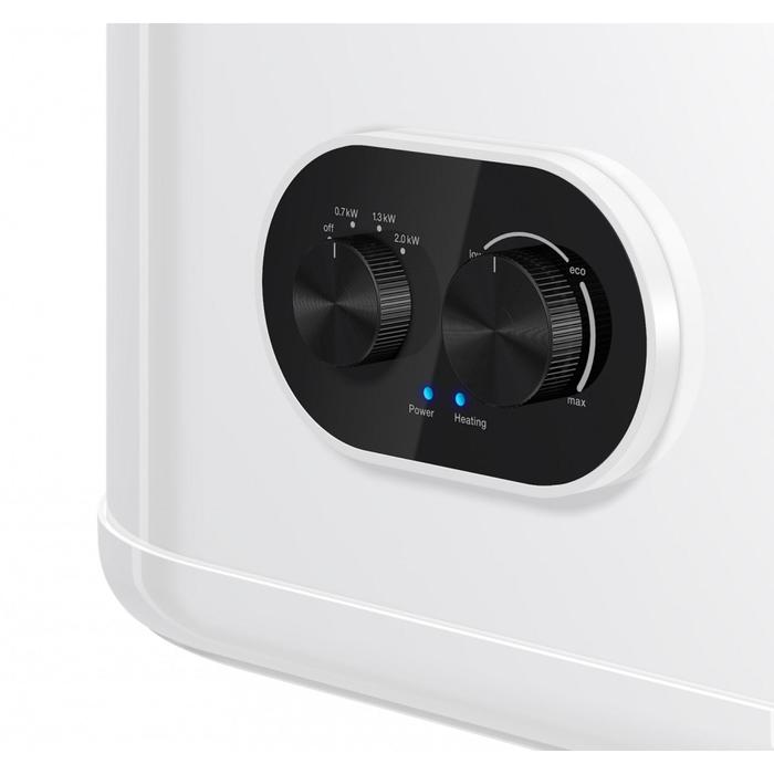 фото Водонагреватель garanterm flat 50 v, накопительный, 2 квт, 50 л, нижняя подводка, белый