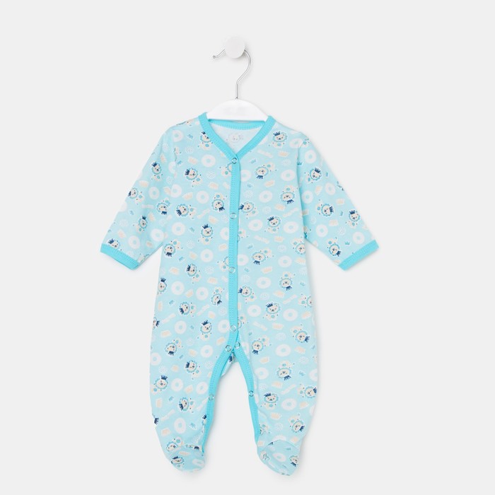 Комбинезон детский, цвет голубой/львы, рост 68
Комбинезон детский, цвет голубой/львы, рост 68