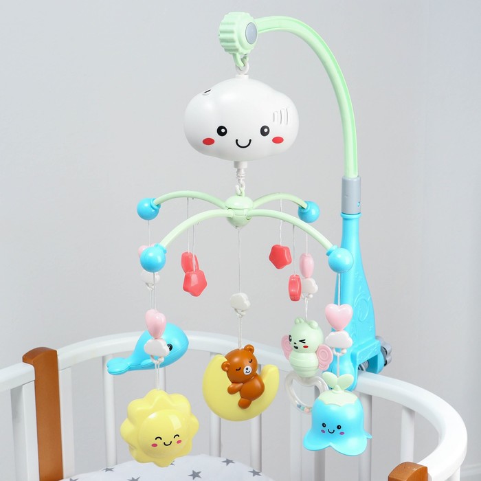 Мобиль музыкальный «Облачко», на батарейках, цвет МИКС
Мобиль музыкальный «Облачко», на батарейках, цвет МИКС