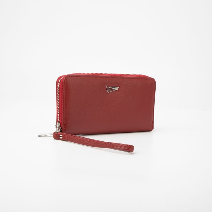 Кошелёк на молнии, с ручкой, цвет бордовый
Кошелёк на молнии, с ручкой, цвет бордовый