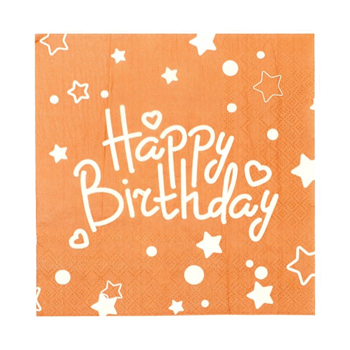 Салфетки бумажные «С Днём Рождения» 33×33 см, набор 20 шт.
Салфетки бумажные «С Днём Рождения» 33×33 см, набор 20 шт.