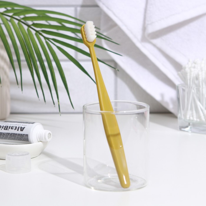 Сверхмягкая зубная щётка, 10000 щетинок, 8 зон, жёлтая 
Сверхмягкая зубная щётка, 10000 щетинок, 8 зон, жёлтая