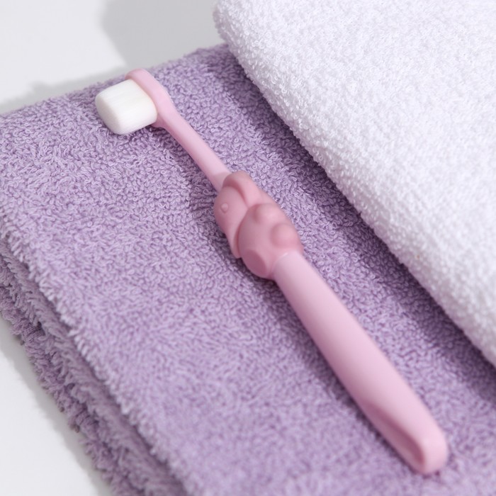 Зубная щётка, детская, 2-9 лет, 10 000 щетинок, ультрамягкая, розовая
Зубная щётка, детская, 2-9 лет, 10 000 щетинок, ультрамягкая, розовая