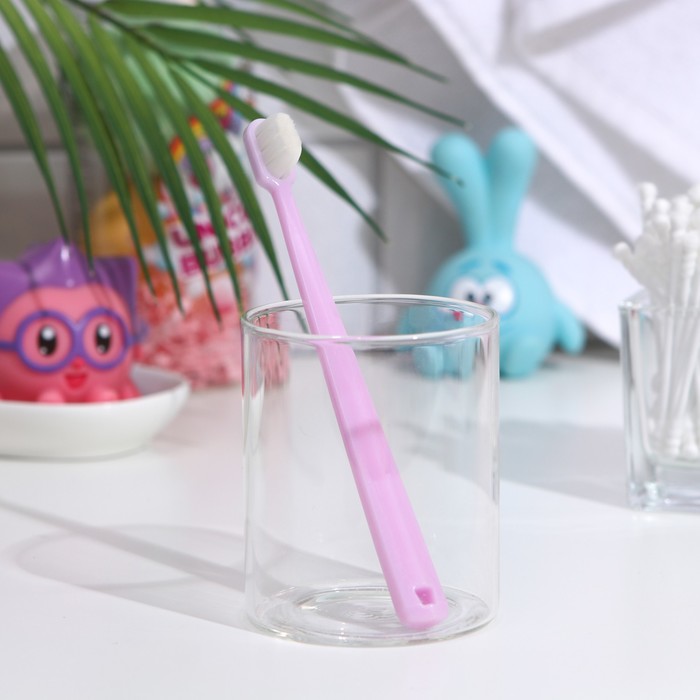 Зубная щётка, детская, 2-9 лет, 10 000 щетинок, 8 зон, ультрамягкая, фиолетовая
Зубная щётка, детская, 2-9 лет, 10 000 щетинок, 8 зон, ультрамягкая, фиолетовая