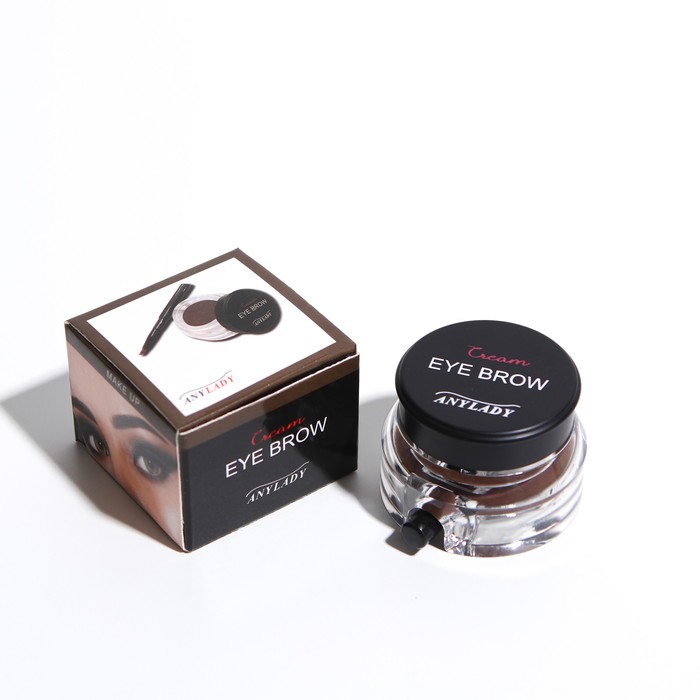 Помада для бровей с кистью, тон коричневый 
Помада для бровей с кистью, тон коричневый