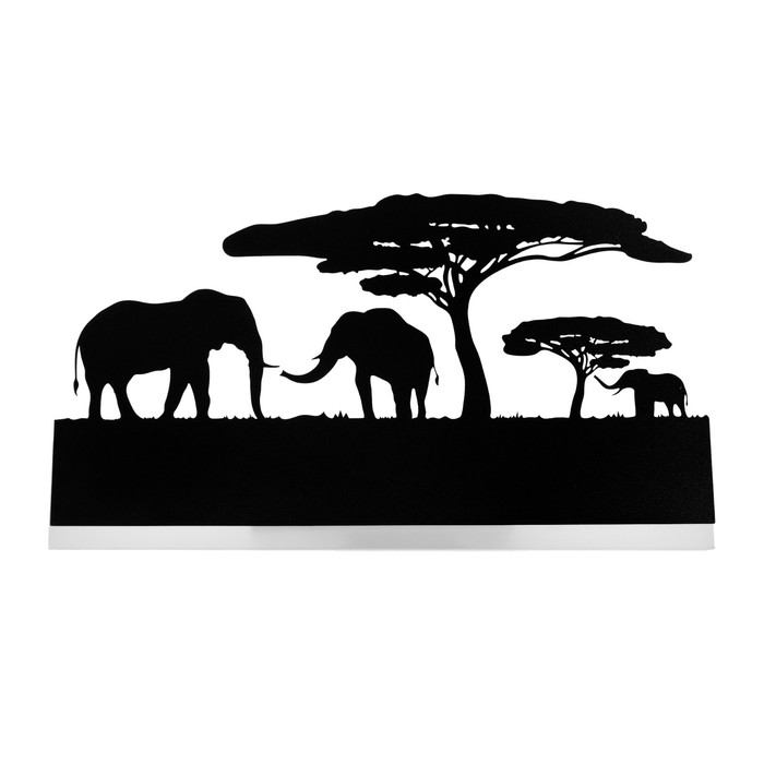 Бра "Слоны" LED 16Вт 3000-4000К черный 38х4х22 см
Бра "Слоны" LED 16Вт 3000-4000К черный 38х4х22 см