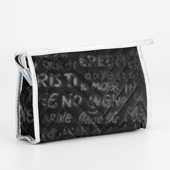 фото Косметичка, отдел на молнии, цвет чёрный