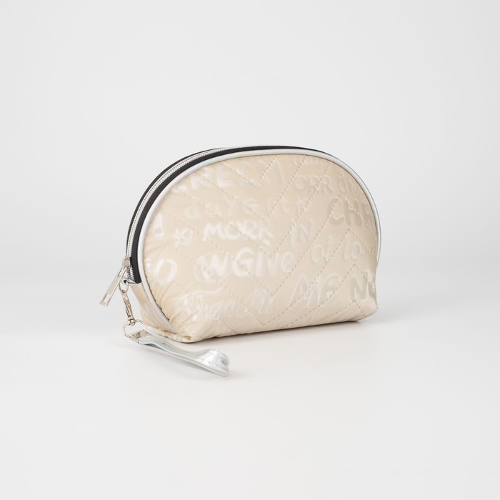 Косметичка на молнии, цвет бежевый
Косметичка на молнии, цвет бежевый