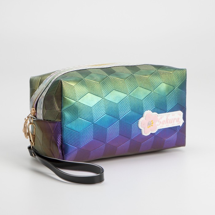 Косметичка на молнии, цвет синий 
Косметичка на молнии, цвет синий