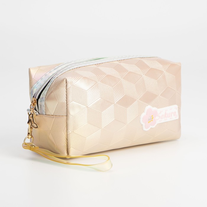 Косметичка на молнии, цвет золотистый
Косметичка на молнии, цвет золотистый