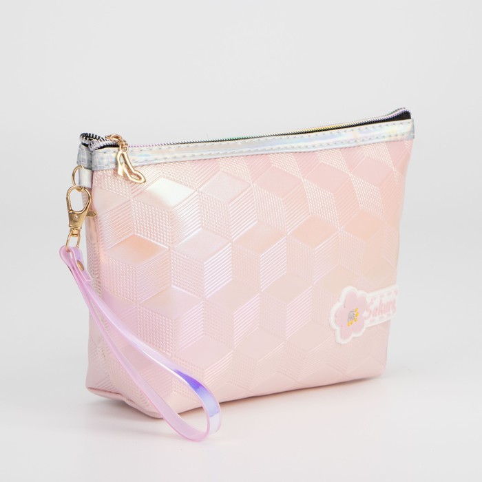 Косметичка на молнии, цвет розовый
Косметичка на молнии, цвет розовый