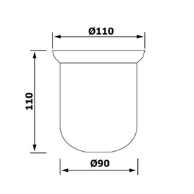 Стеклянная запасная чаша для ёршика: X-Round, Trend-I, X-Steel, XS301, матовое стекло
Стеклянная запасная чаша для ёршика: X-Round, Trend-I, X-Steel, XS301, матовое стекло