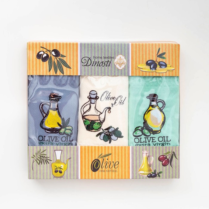 Набор вафельных полотенец Оливковое масло, размер 50х60 см, хлопок 100%, 3 шт
Набор вафельных полотенец Оливковое масло, размер 50х60 см, хлопок 100%, 3 шт