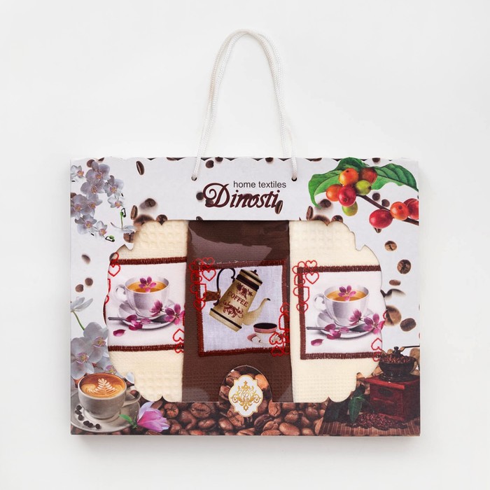 Набор вафельных полотенец Чашка кофе 50х60 см, 100% хл, 3 шт
Набор вафельных полотенец Чашка кофе 50х60 см, 100% хл, 3 шт