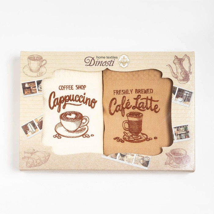 Набор вафельных полотенец Ретро кофе 47х60 см, 100% хл, 2 шт
Набор вафельных полотенец Ретро кофе 47х60 см, 100% хл, 2 шт