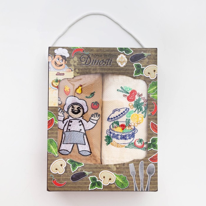 Набор вафельных полотенец Повара 47х60 см, 100% хл, 2 шт
Набор вафельных полотенец Повара 47х60 см, 100% хл, 2 шт