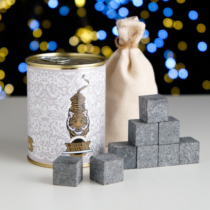 Набор камней для виски "Тигр", в консервной банке, 9 шт.
Набор камней для виски "Тигр", в консервной банке, 9 шт.