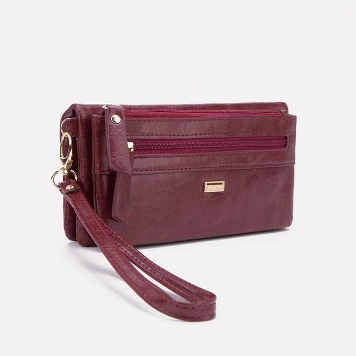 Кошелёк, 2 отдела, на кнопке, цвет бордовый
Кошелёк, 2 отдела, на кнопке, цвет бордовый