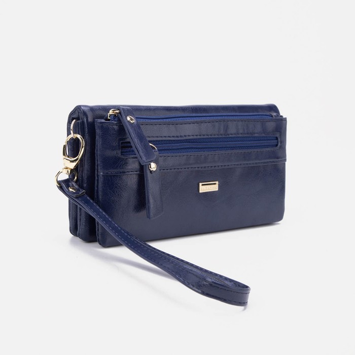 Кошелёк, 2 отдела, на кнопке, цвет синий
Кошелёк, 2 отдела, на кнопке, цвет синий