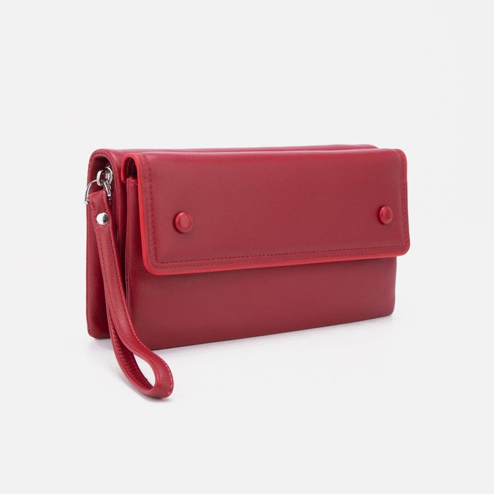 Кошелёк на молнии, с ручкой, цвет красный
Кошелёк на молнии, с ручкой, цвет красный