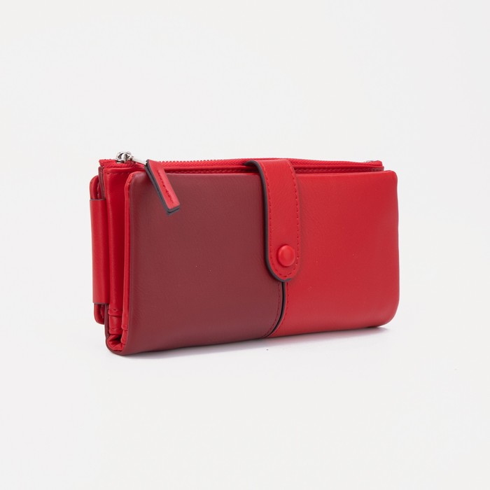 Кошелёк на кнопке, цвет красный
Кошелёк на кнопке, цвет красный