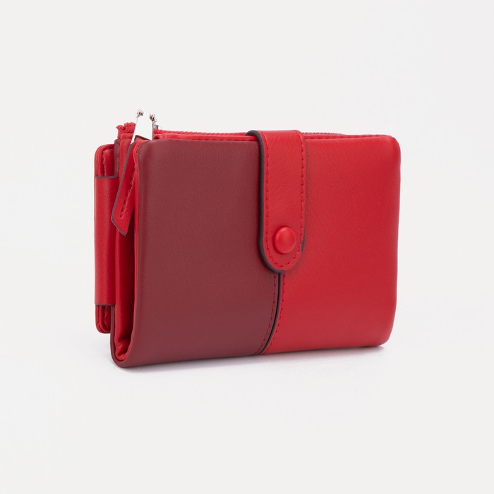 Кошелёк на кнопке, цвет красный
Кошелёк на кнопке, цвет красный