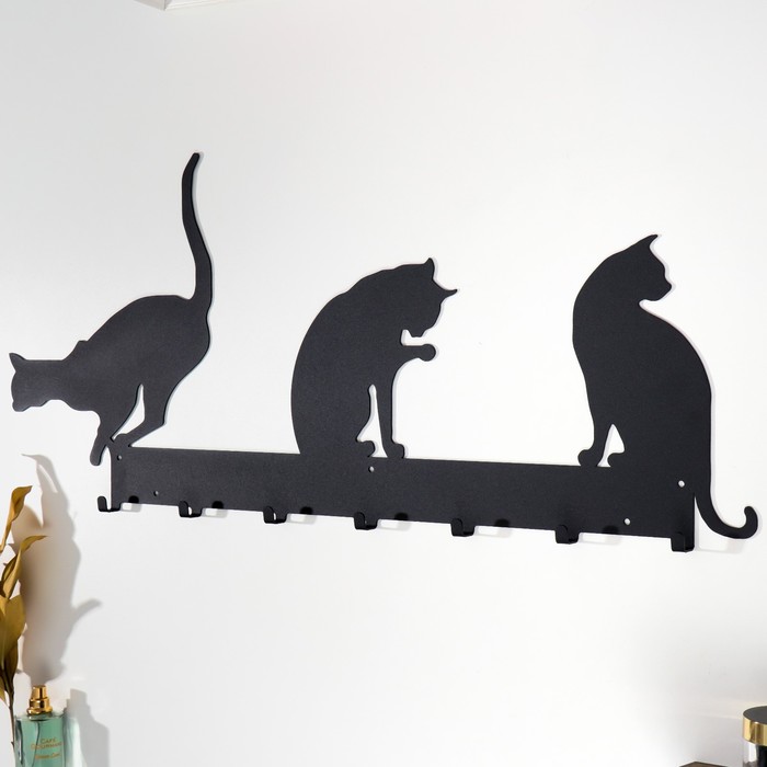 Ключница "Кошки" 73х31,5х2 см 
Ключница "Кошки" 73х31,5х2 см