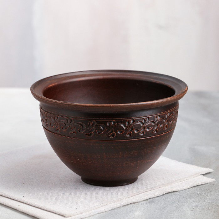 Салатник "Универсальный", декор, красная глина, 1.5 л 
Салатник "Универсальный", декор, красная глина, 1.5 л