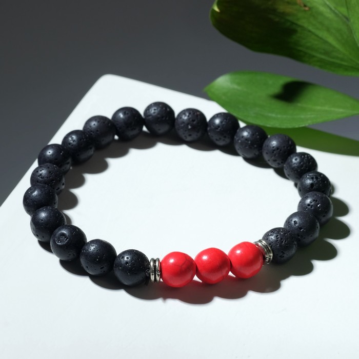 Браслет унисекс "Лава" коралл, цвет чёрно-красный, шар №10, d=7 см
Браслет унисекс "Лава" коралл, цвет чёрно-красный, шар №10, d=7 см