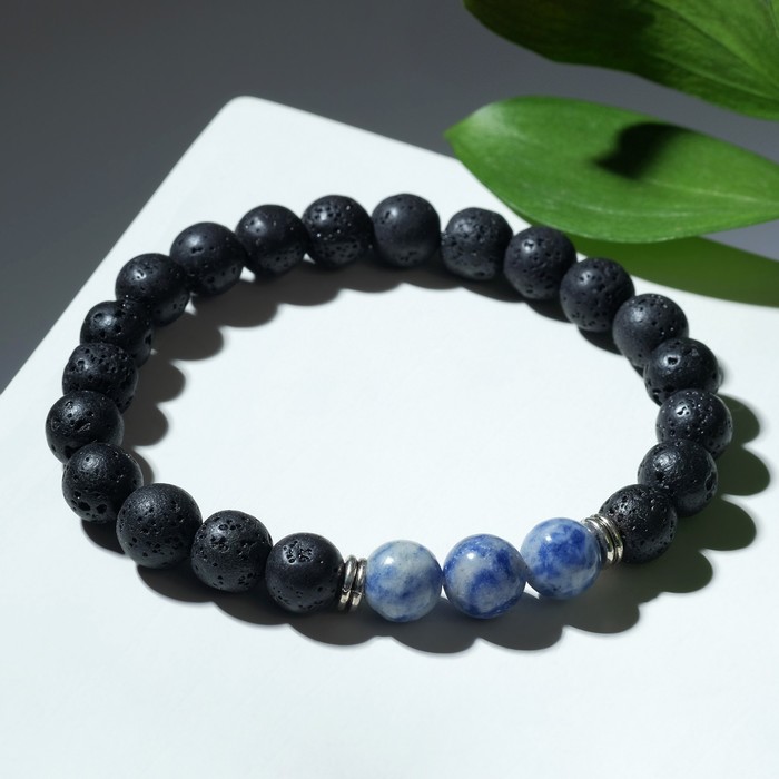 Браслет унисекс "Лава" лазурит, цвет чёрно-синий, шар №10, d=7 см
Браслет унисекс "Лава" лазурит, цвет чёрно-синий, шар №10, d=7 см