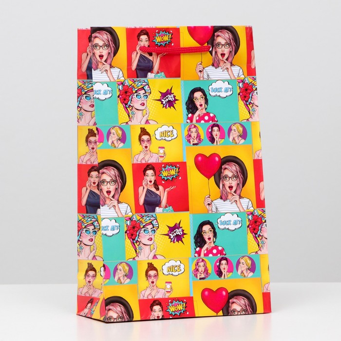 Пакет ламинированный "Поп Арт", 26,5 х 16,5 х 7 см
Пакет ламинированный "Поп Арт", 26,5 х 16,5 х 7 см