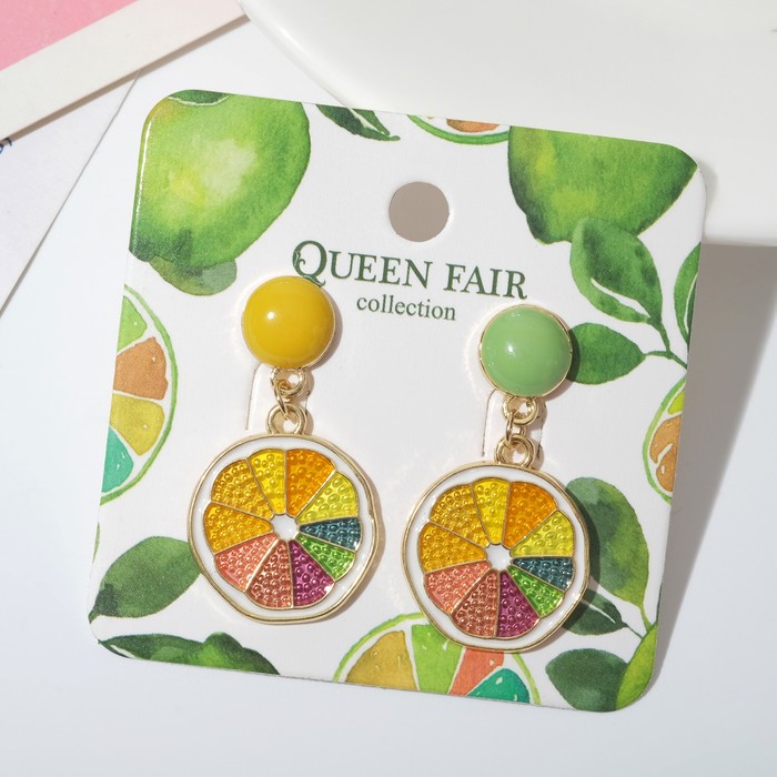 Серьги эмаль "Вкусности" цитрусы маленькие, цветные
Серьги эмаль "Вкусности" цитрусы маленькие, цветные