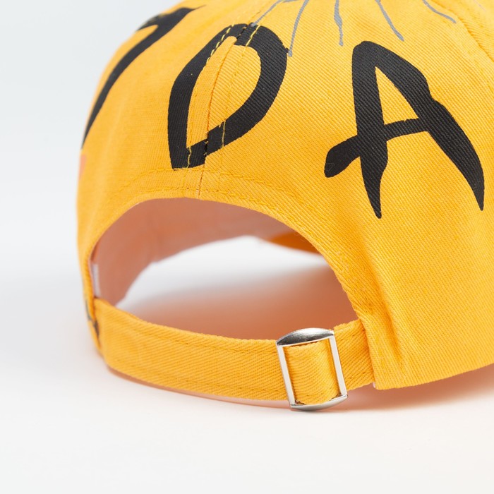 фото Кепка детская minaku «граффити», цвет жёлтый, размер 54