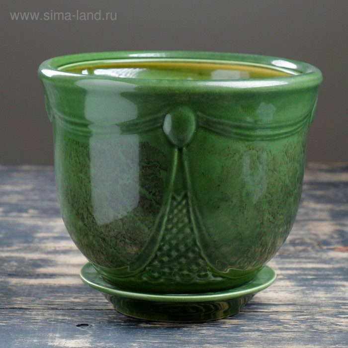 горшок цветочный Аква №2 4л 18*22см 1сорт зеленый
горшок цветочный Аква №2 4л 18*22см 1сорт зеленый