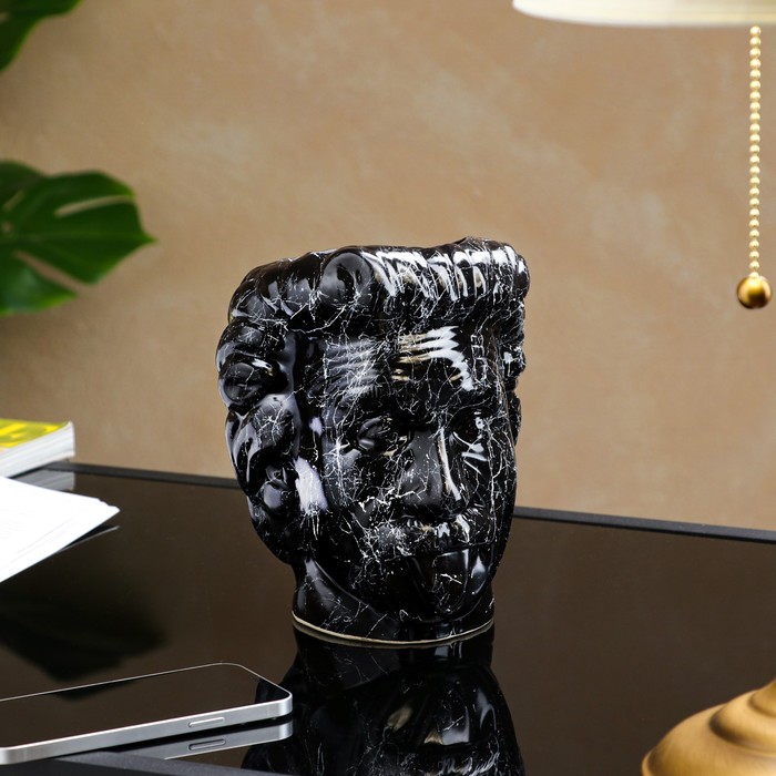 Фигурное кашпо "Эйнштейн", чёрный, под мрамор, 21 см
Фигурное кашпо "Эйнштейн", чёрный, под мрамор, 21 см